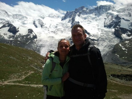 Klaus und ich in Zermatt